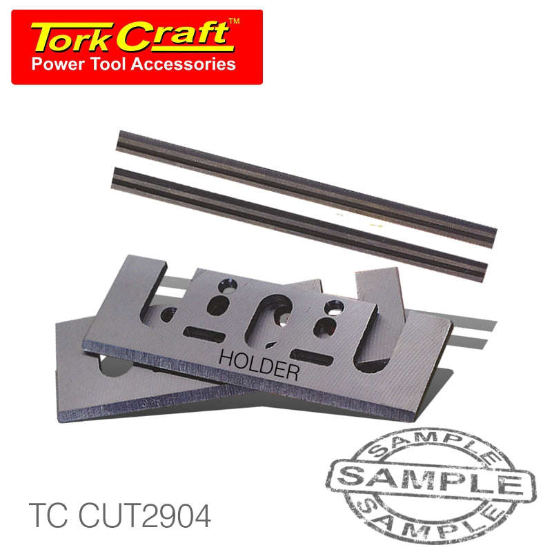 Tork Craft Planer Blades 82Mm Tungsten W/Holders - DEFAULT TITLE