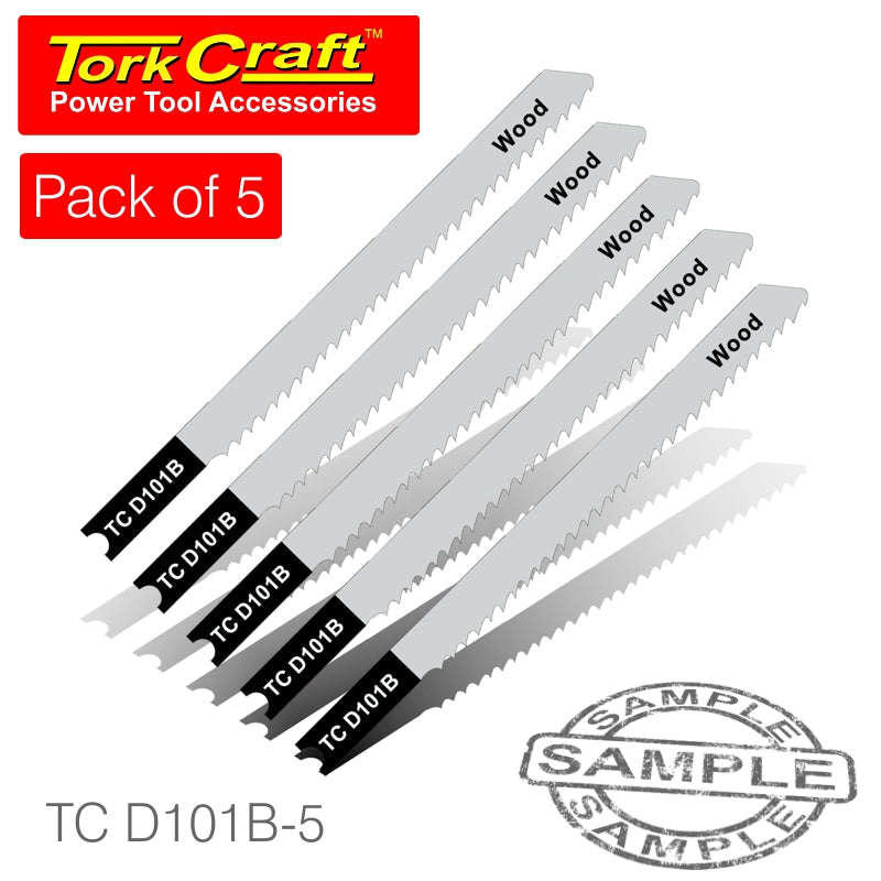 Tork Craft U-Shank Jigsaw Blade 10Tpi For Wood 2.5Mm 5Pc - DEFAULT TITLE