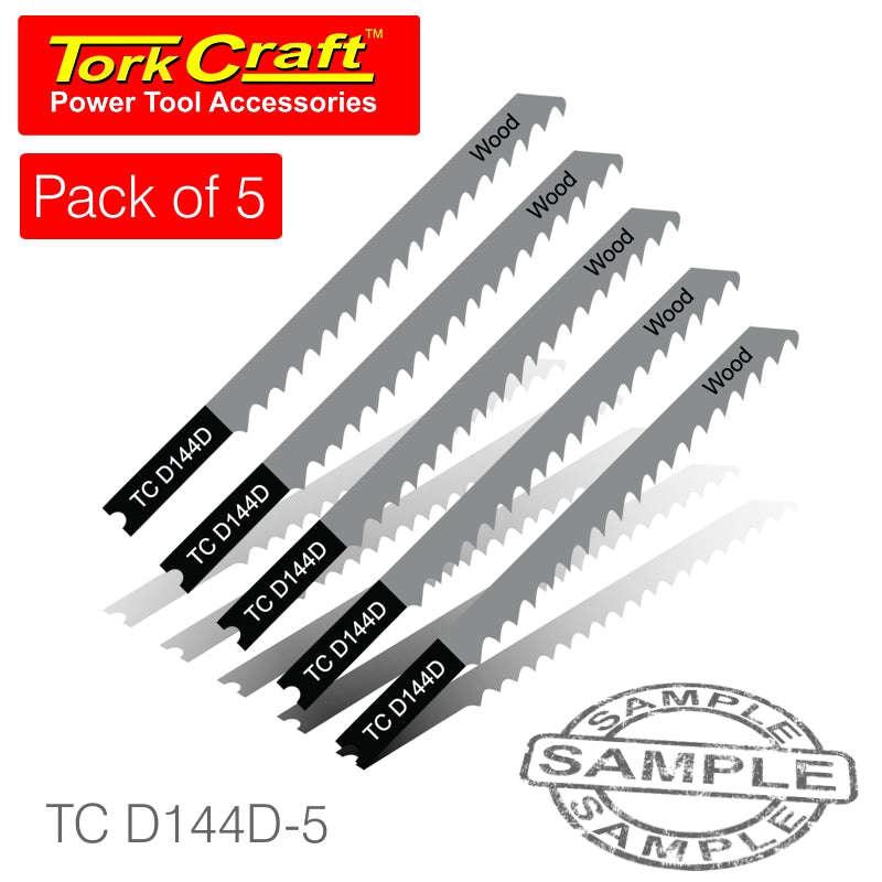 Tork Craft U-Shank Jigsaw Blade 6Tpi Wood 4Mm 5Pc - DEFAULT TITLE