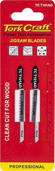 Tork Craft T-Shank Jigsaw Blade For Wood 1.3Mm 20Tpi 75Mm 2Pc - DEFAULT TITLE