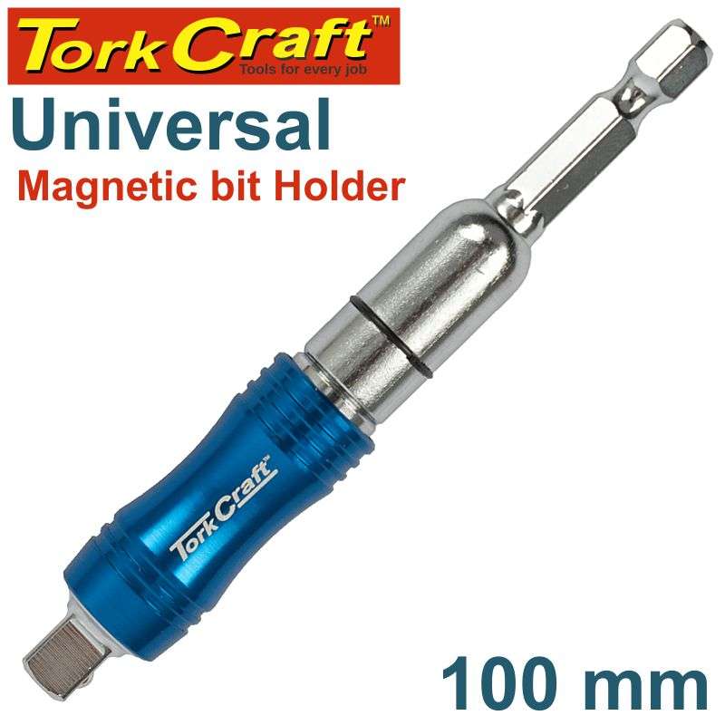 Tork Craft Universal Magnetic Bit Holder 100Mm Carded - DEFAULT TITLE