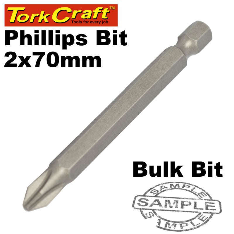 Tork Craft Phil.2 X 70Mm Power Bit Bulk - DEFAULT TITLE