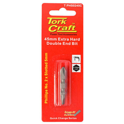 Tork Craft D/End Ph2 X 5Mm Sl.45Mm 1/Card - DEFAULT TITLE