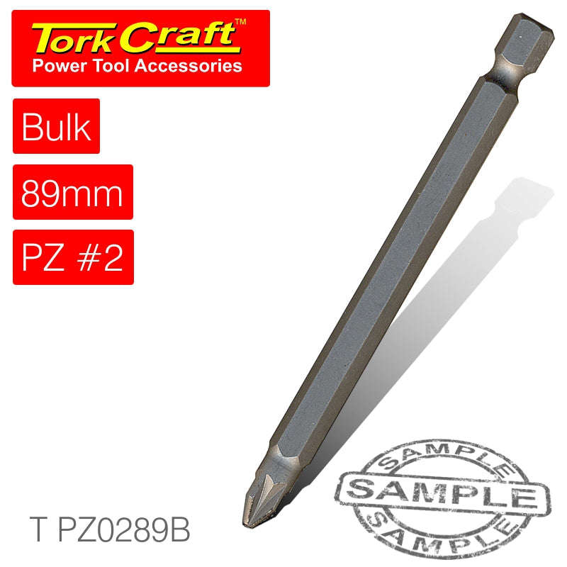 Tork Craft Pozi.2 X 89Mm Power Bit Bulk - DEFAULT TITLE