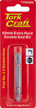 Tork Craft D/End Pz2 X 5Mm Sl.65Mm 1/Card - DEFAULT TITLE