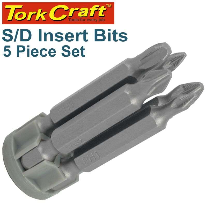 Special - Tork Craft S/D Power Bit Set 50Mm 5Pce - DEFAULT TITLE