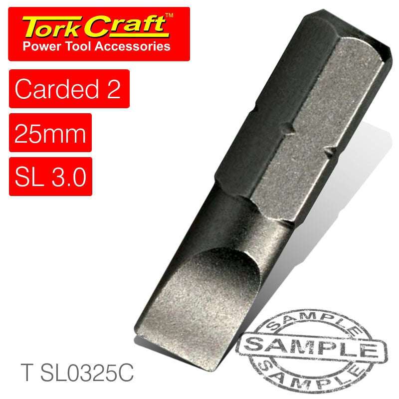 Tork Craft S/D Insert Bit 3Mmx25Mm 2/Card - DEFAULT TITLE
