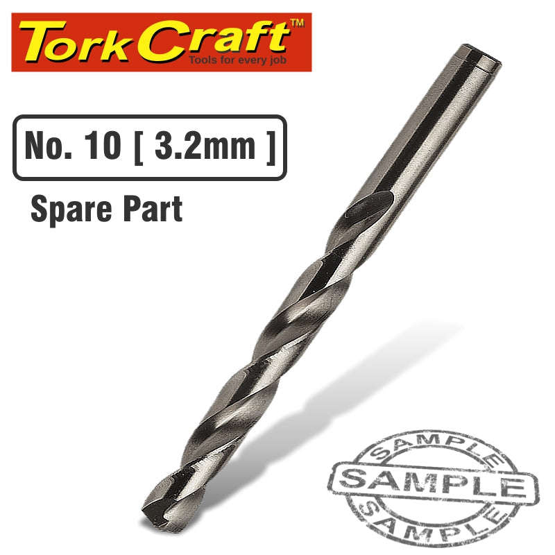 Tork Craft Replacement Drill Bit 3.2Mm For Screw Pilot #10 - DEFAULT TITLE