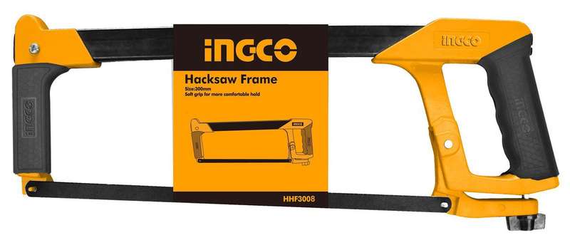 Ingco - Hacksaw Frame (Heavy Duty Steel) Including Saw Blade