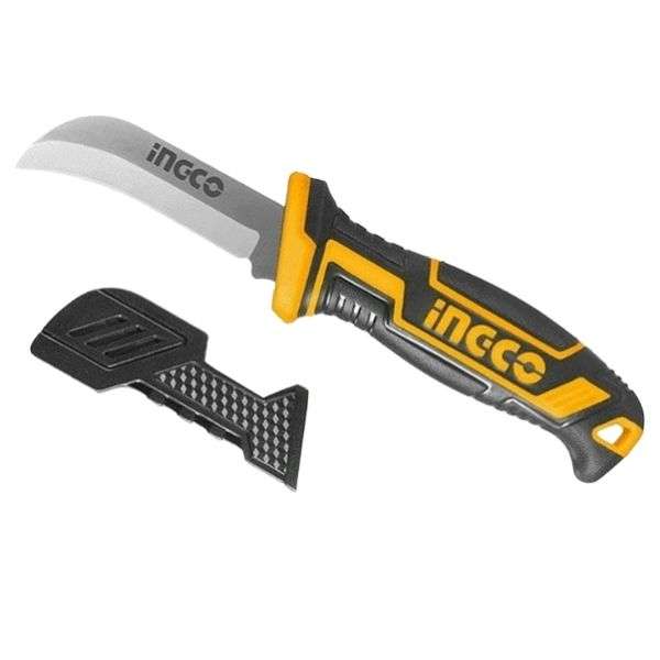 Ingco - Knife / Curved Blade Cable Stripping Knife - (200Mm Curved Blade)