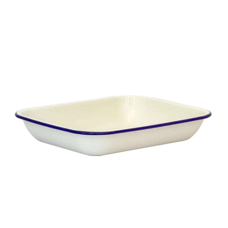 Baking Pan - Cream & Blue 29 x 23.5