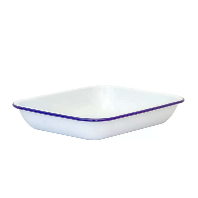 Baking Pan - White & Blue 29 x 23.5