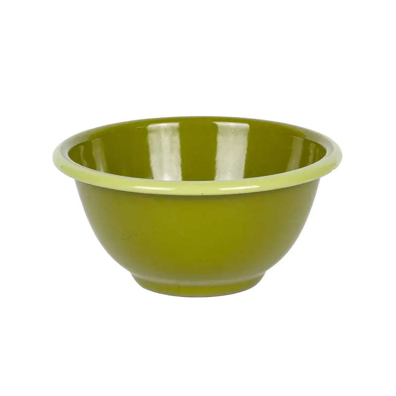 Bowl - Enamel Greens 16cm