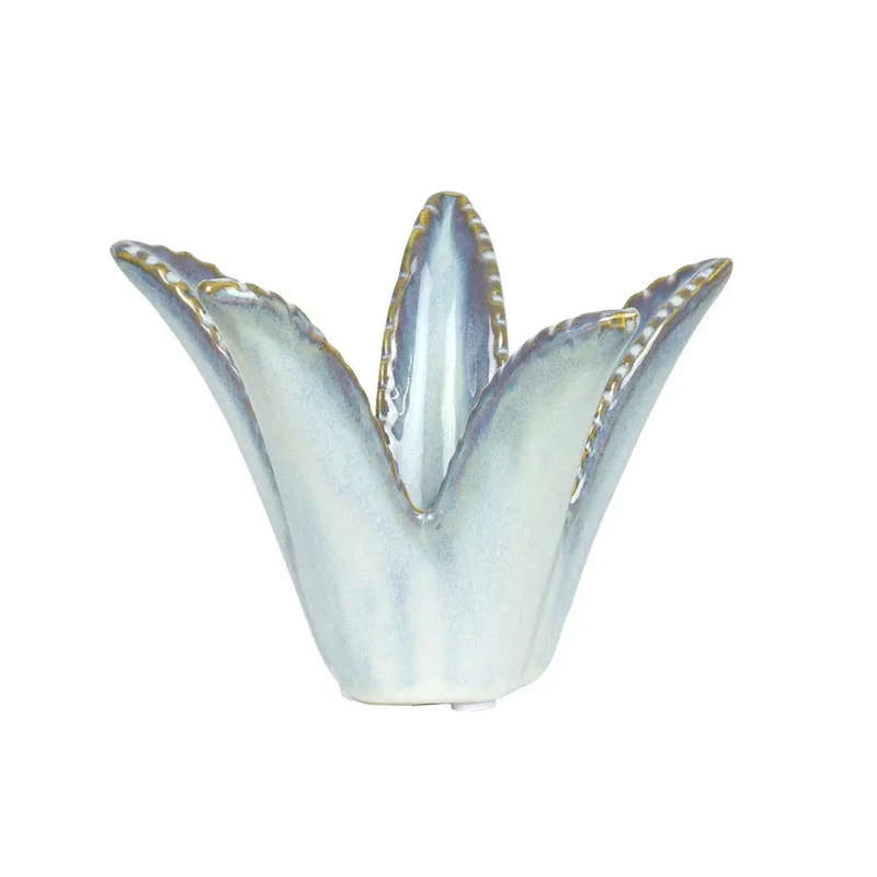 Candle Holder - Aloe Ceramic Dark