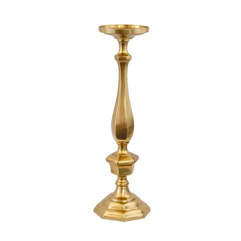 Candle Holder - Pillar Brass Beauty