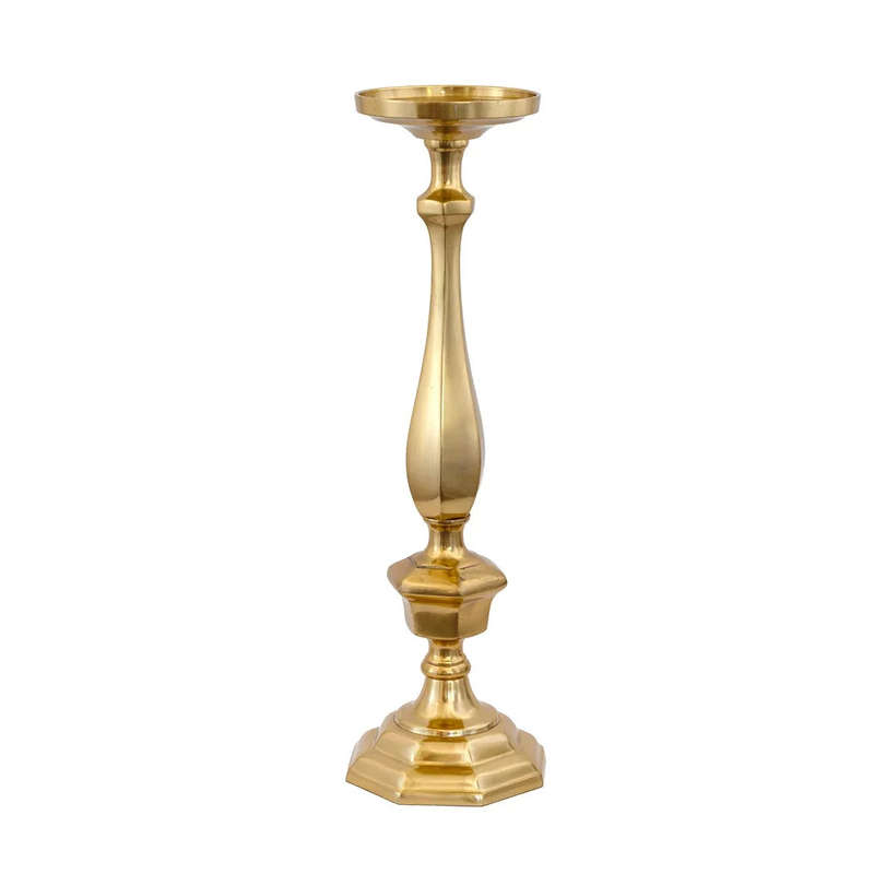 Candle Holder - Pillar Brass Beauty