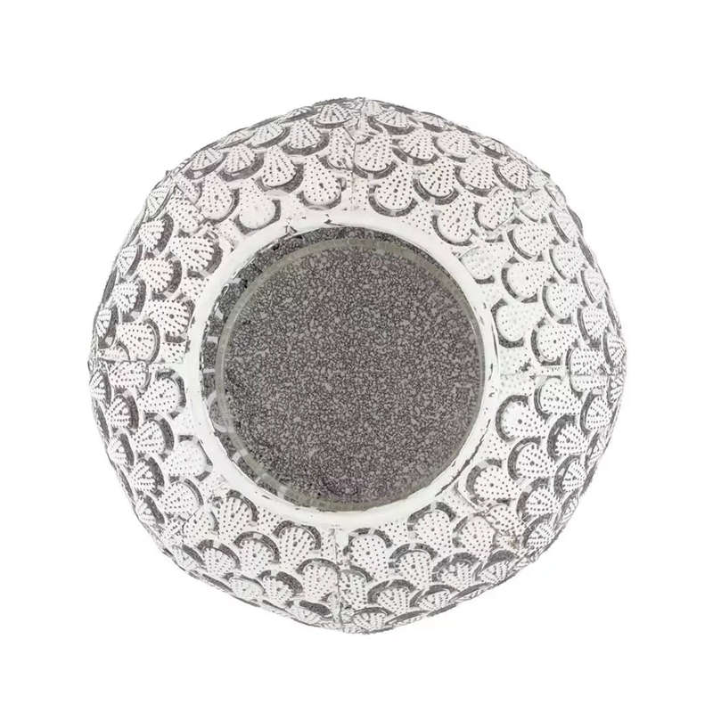 Candle Holder - Votive White Metal