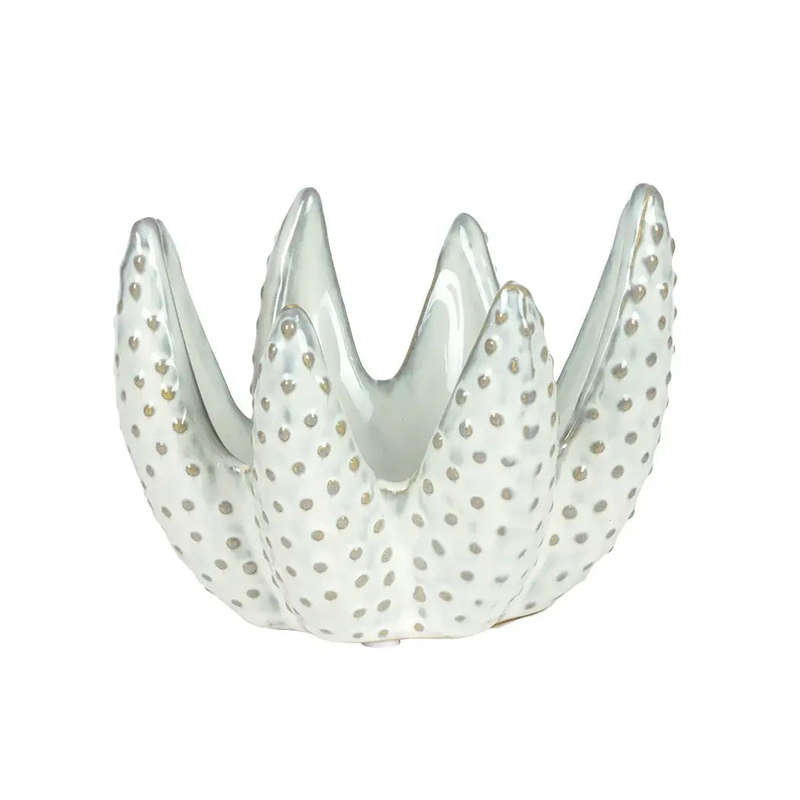 Candle Holder - White Aloe 10.5cm