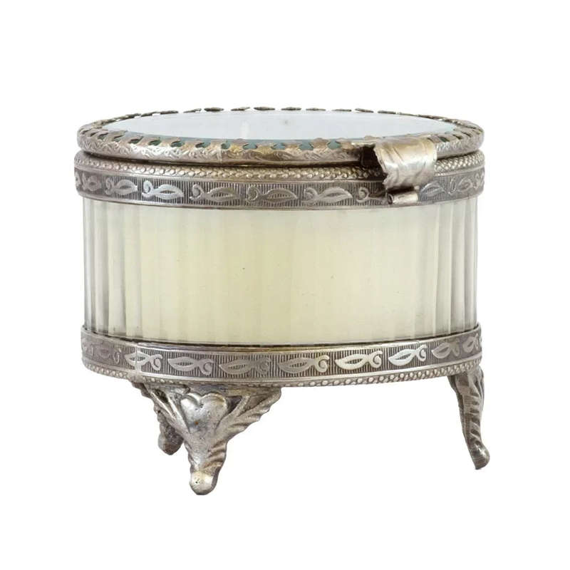 Candle - Silver Round Elevated