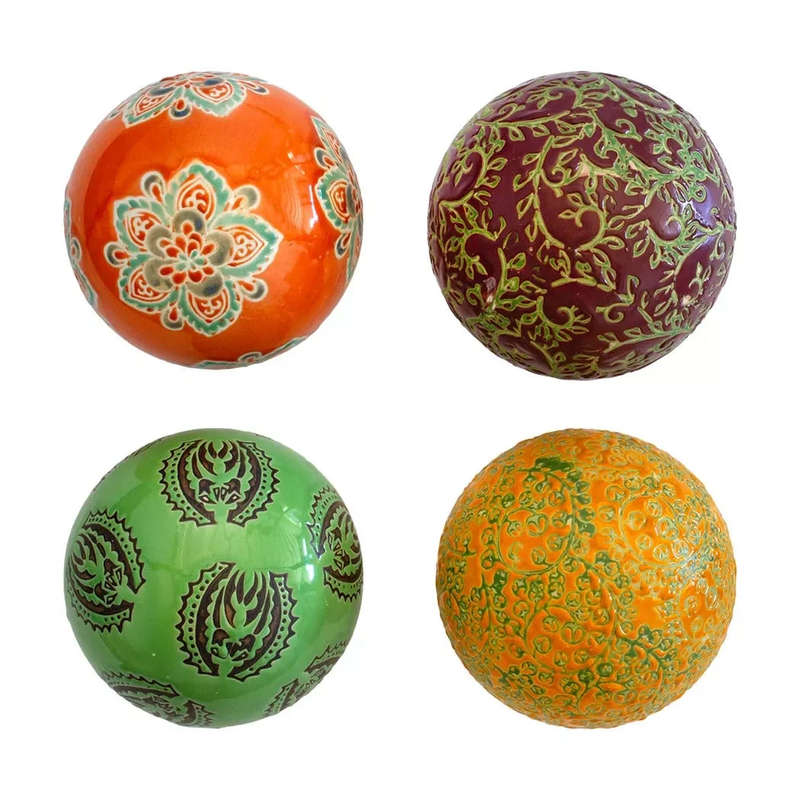Ceramic Balls - Set of 4 Marrakesh 10cm