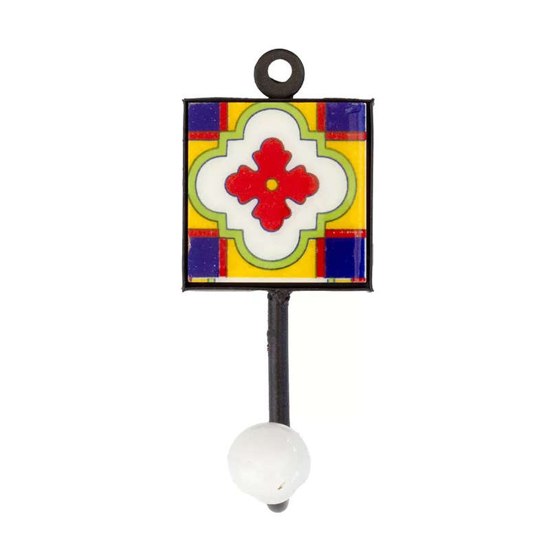 Ceramic Hook - Single Multi Colour