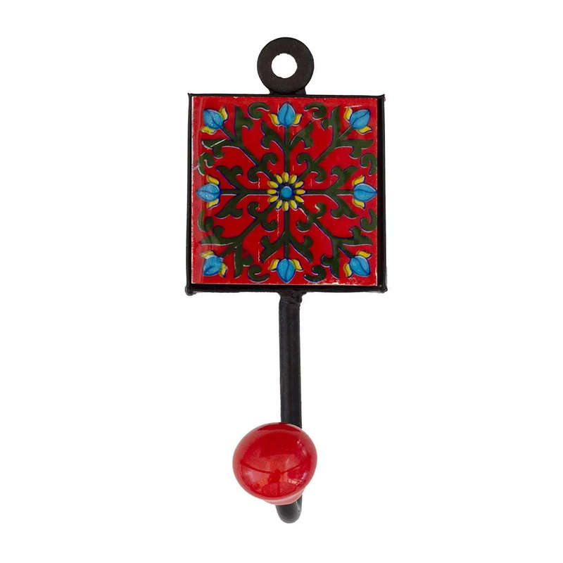 Ceramic Hook - Single Reds