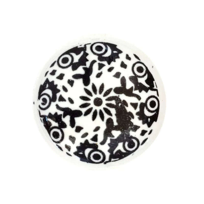 Ceramic Knob - Black Flat