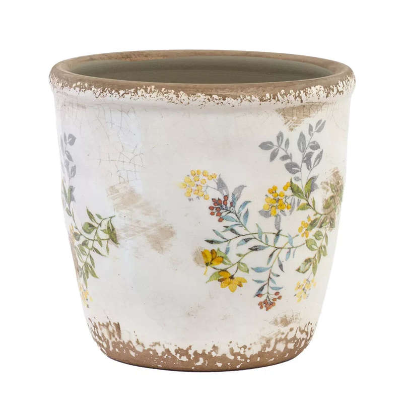 Ceramic Planter - Fine Bouquet 14cm