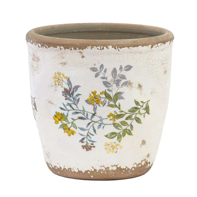 Ceramic Planter - Fine Bouquet 16.5cm