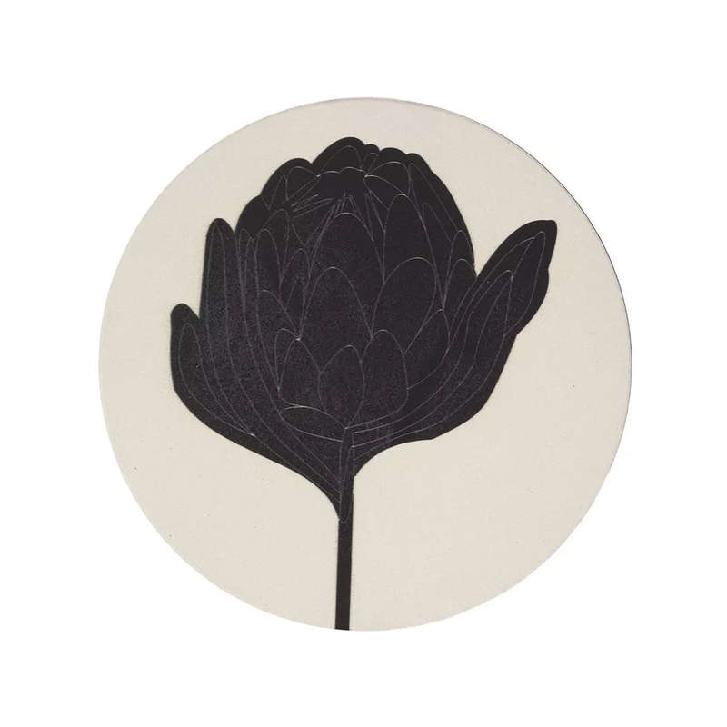 Ceramic Pot Stand - Abstract Protea