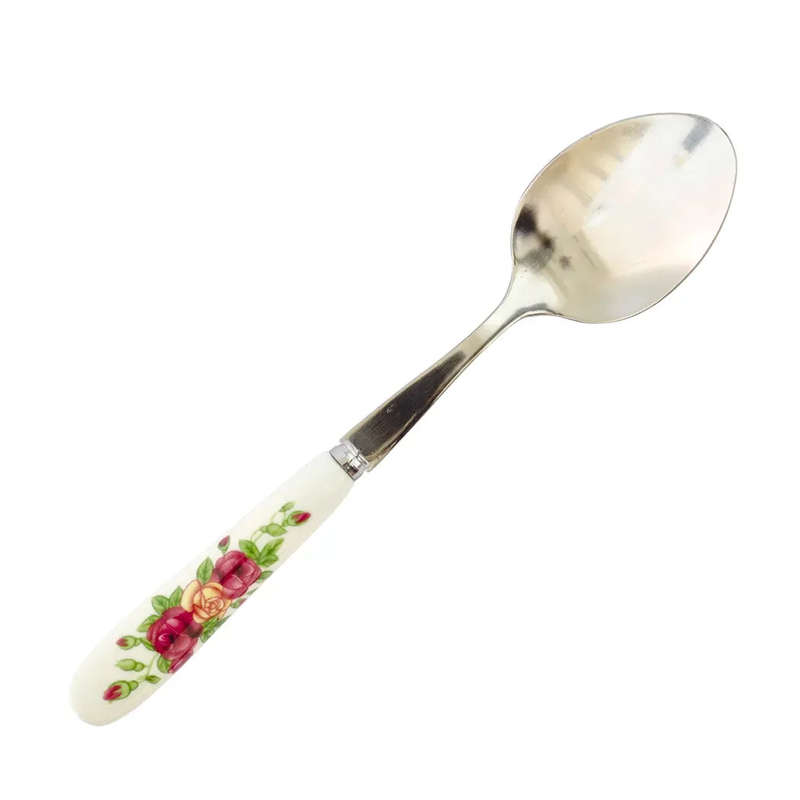 Ceramic Teaspoon - Roses