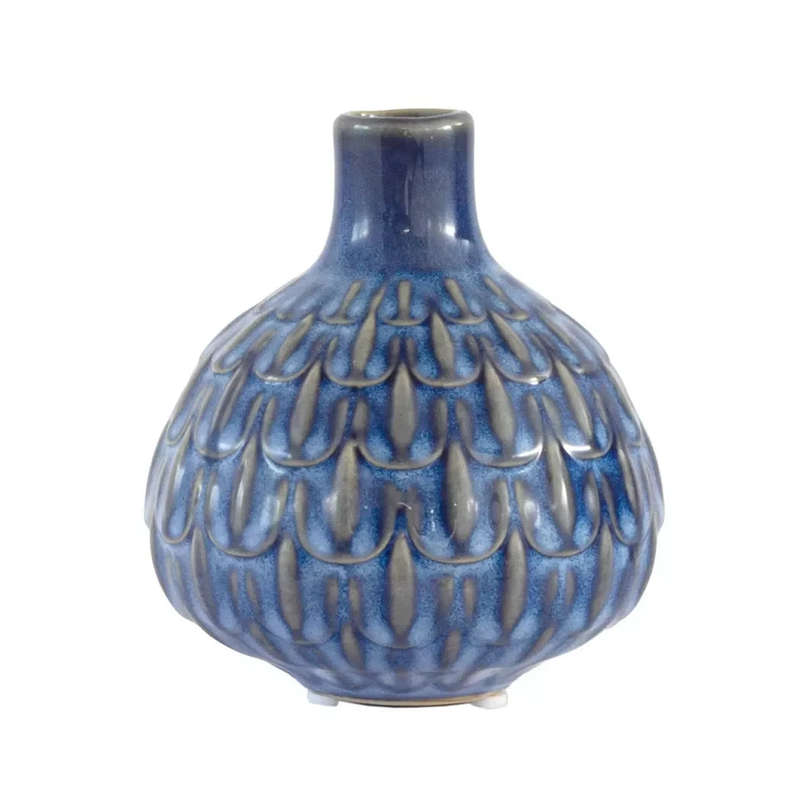Ceramic Vase - Mini Blue Cascade