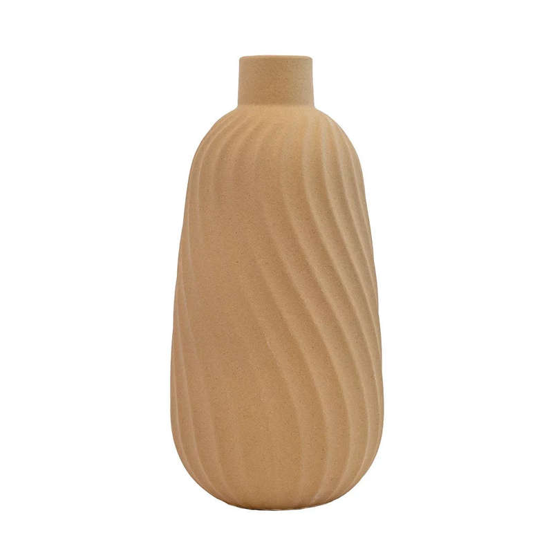 Ceramic Vase -  Terracotta Swirl 29cm