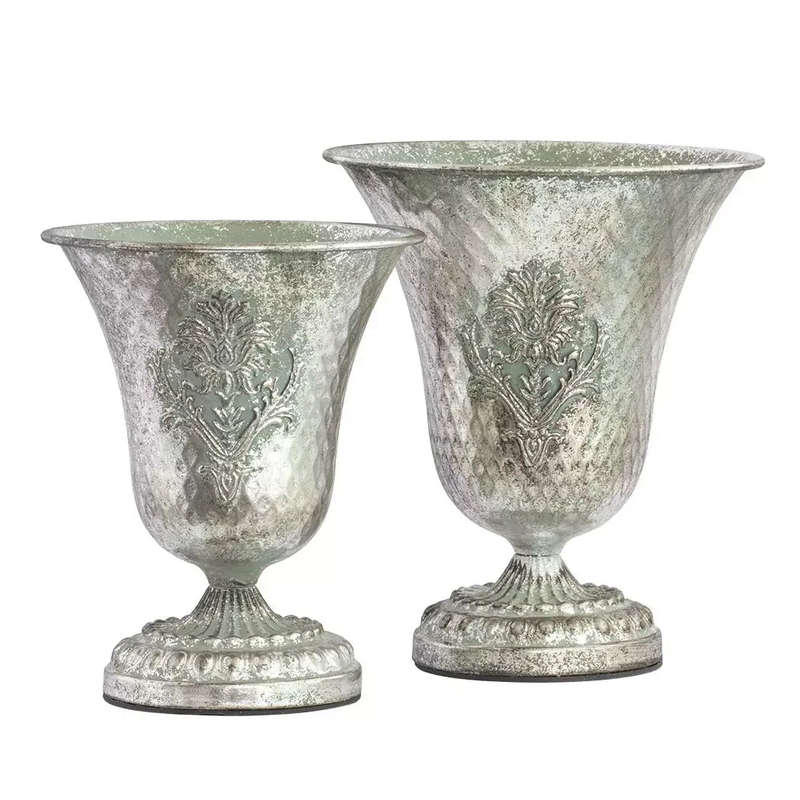 Classic Vase - Flared Silver 25cm