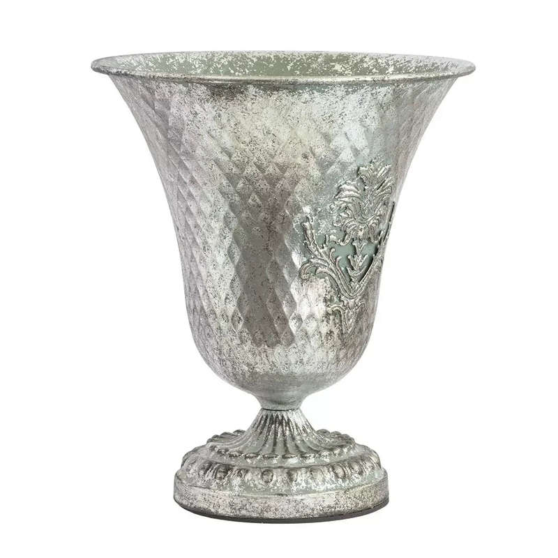 Classic Vase - Flared Silver 25cm
