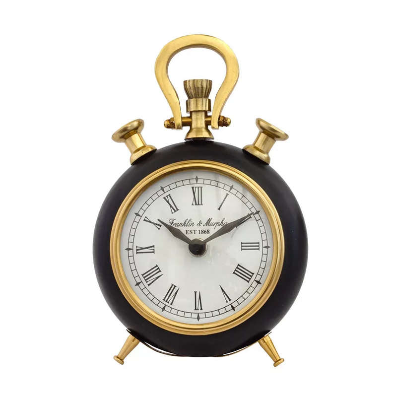 Clock - Gold & Black