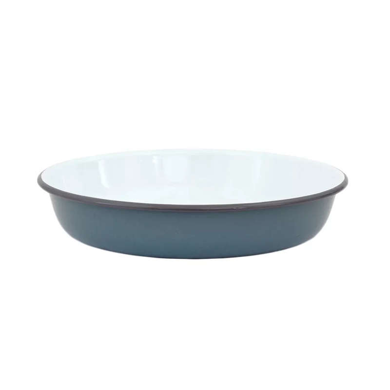 Deep Dish - Enamel Greys 25.5cm