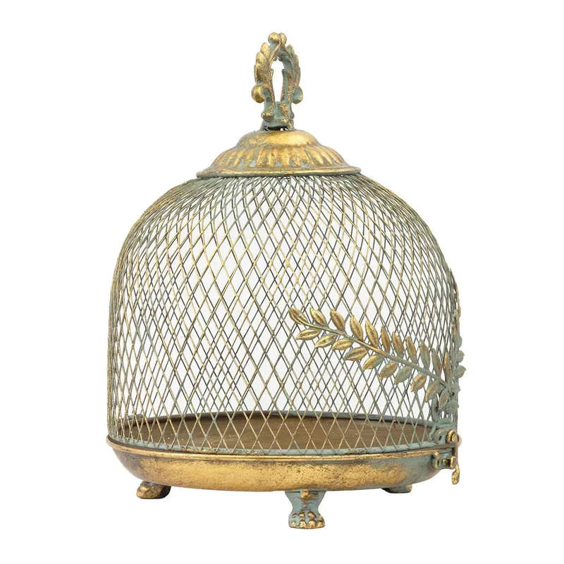 Dome - Gold Metal Fern 28cm