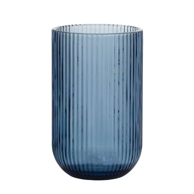 Drinking Glass - Lines Blues 410ml