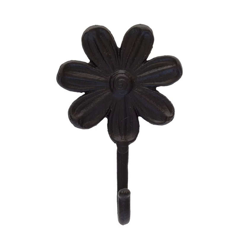 Iron Hook - Flower Single Iron Black