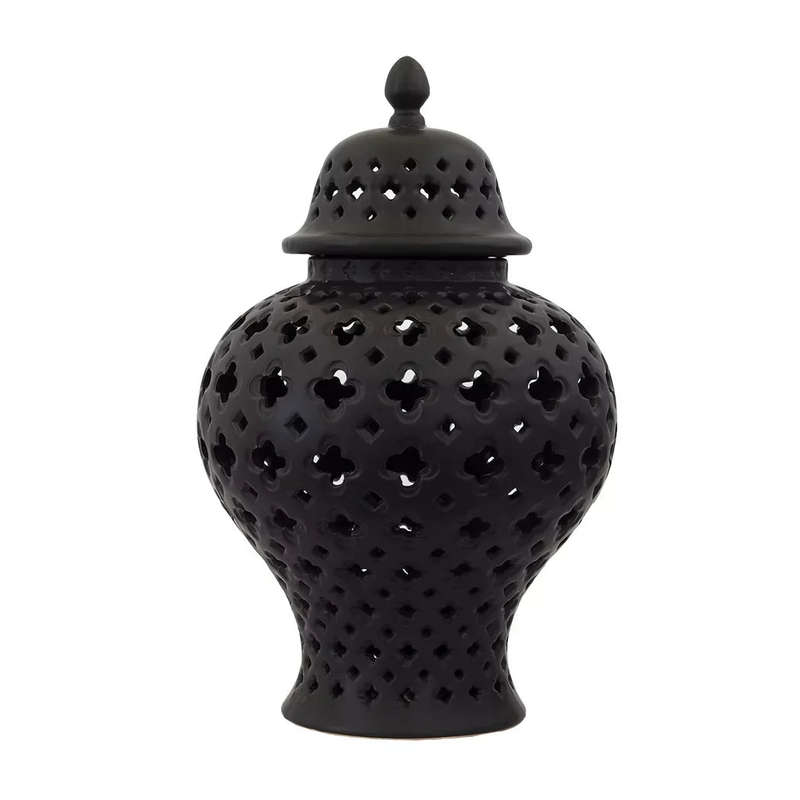 Ginger Jar - Black Cut-Out 36cm