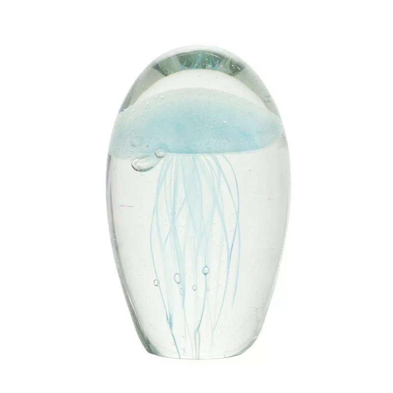 Glass Ornament - Blue Jellyfish