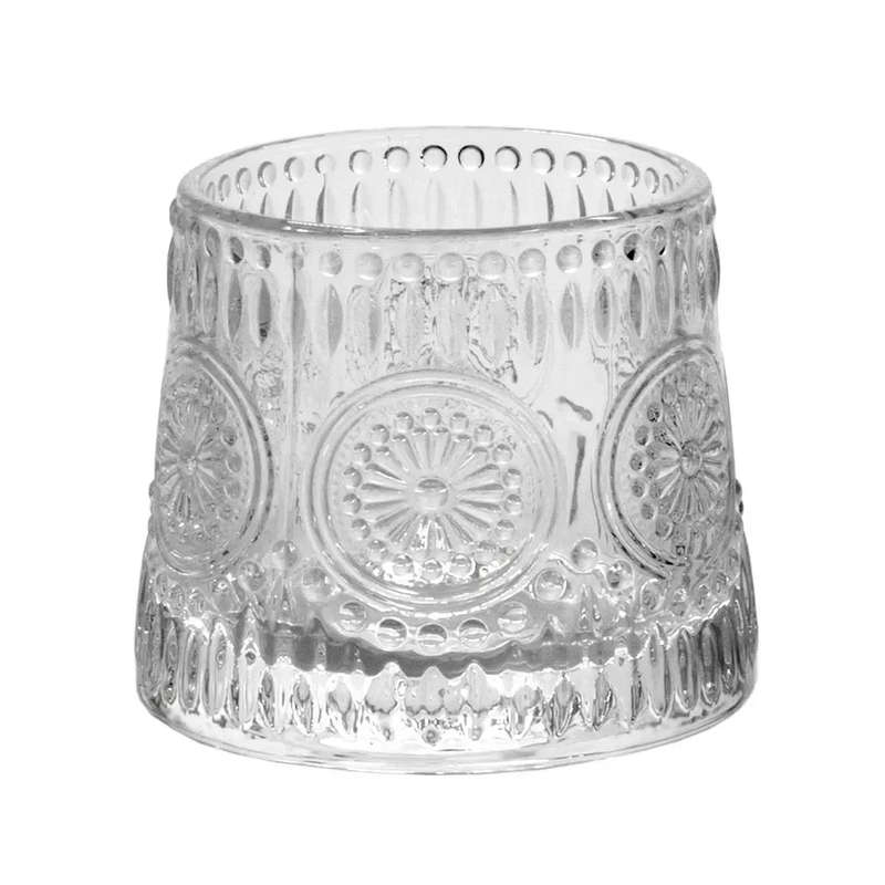 Glass Wobble Votive - Pinwheel