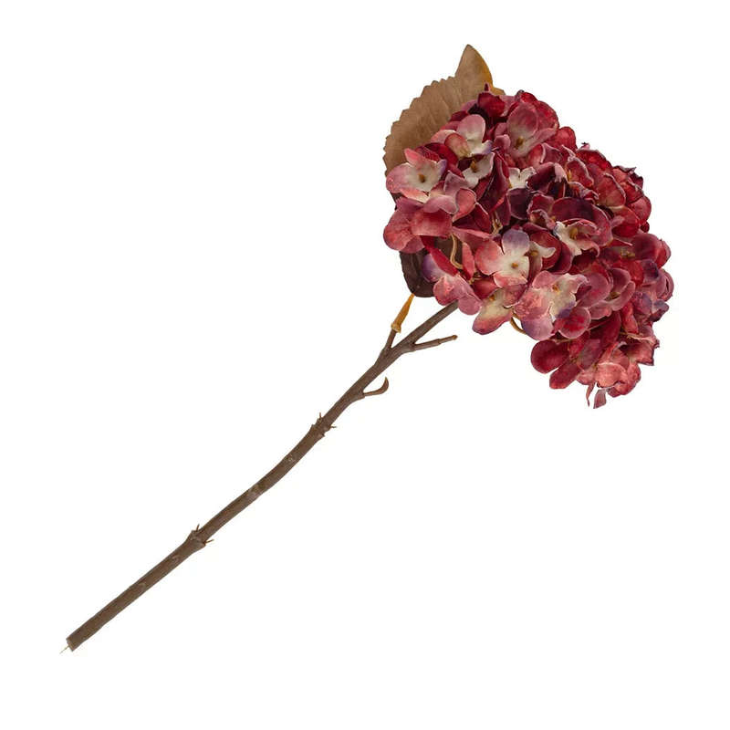 Hydrangea - Vintage Plum Red 34cm