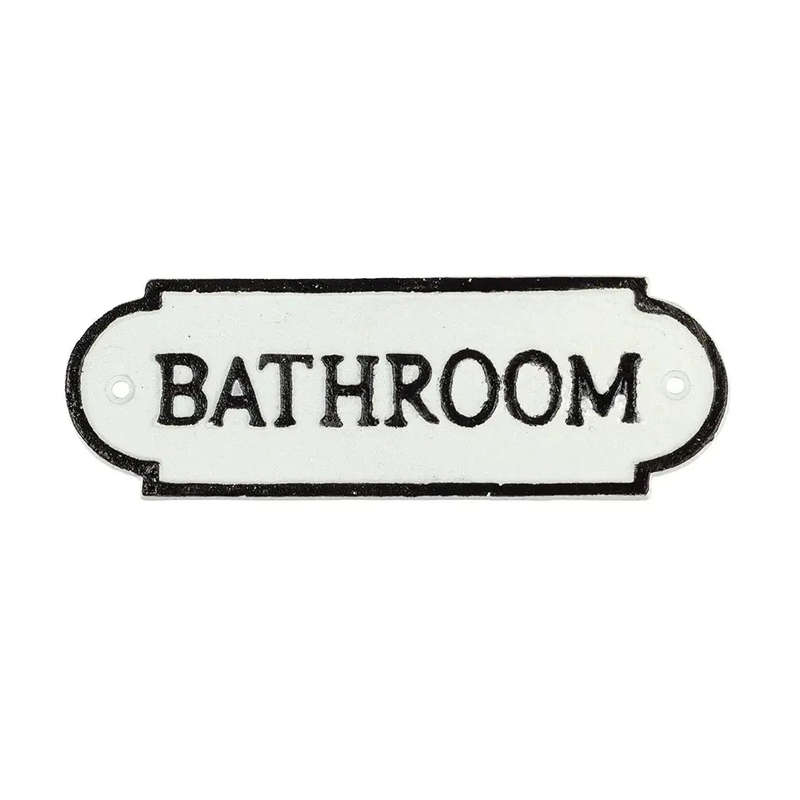Iron Sign - Bathroom