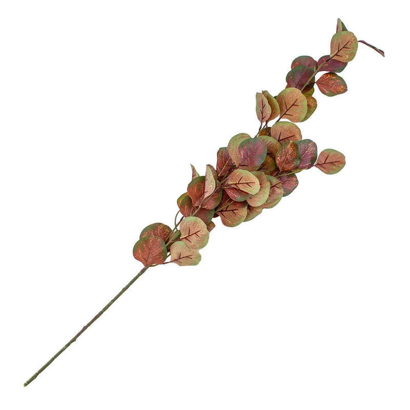 Leaf Branch - Eucalyptus Autumn Pink 92cm