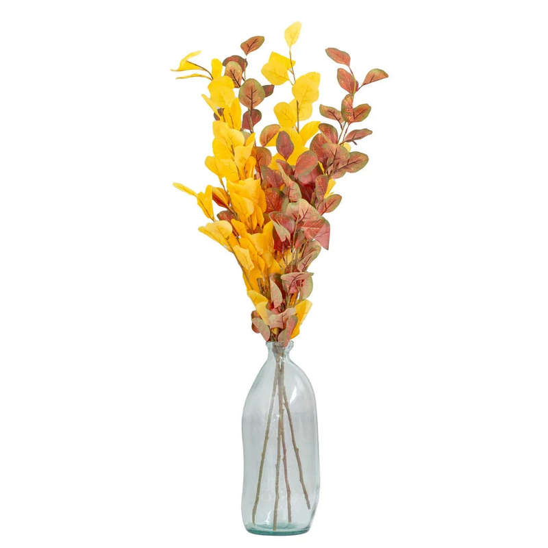 Leaf Branch - Eucalyptus Yellows 92cm