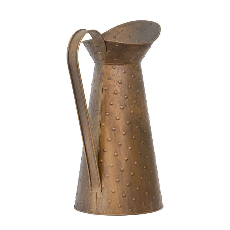 Metal Jug - Tall Studded 35cm