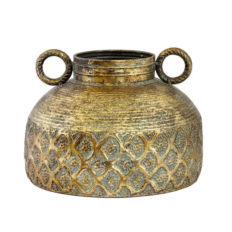 Metal Pot - Flat Ring Handled