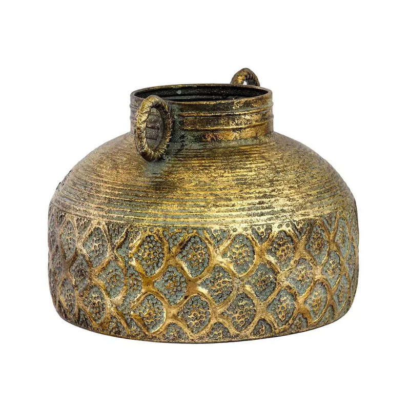 Metal Pot - Flat Ring Handled
